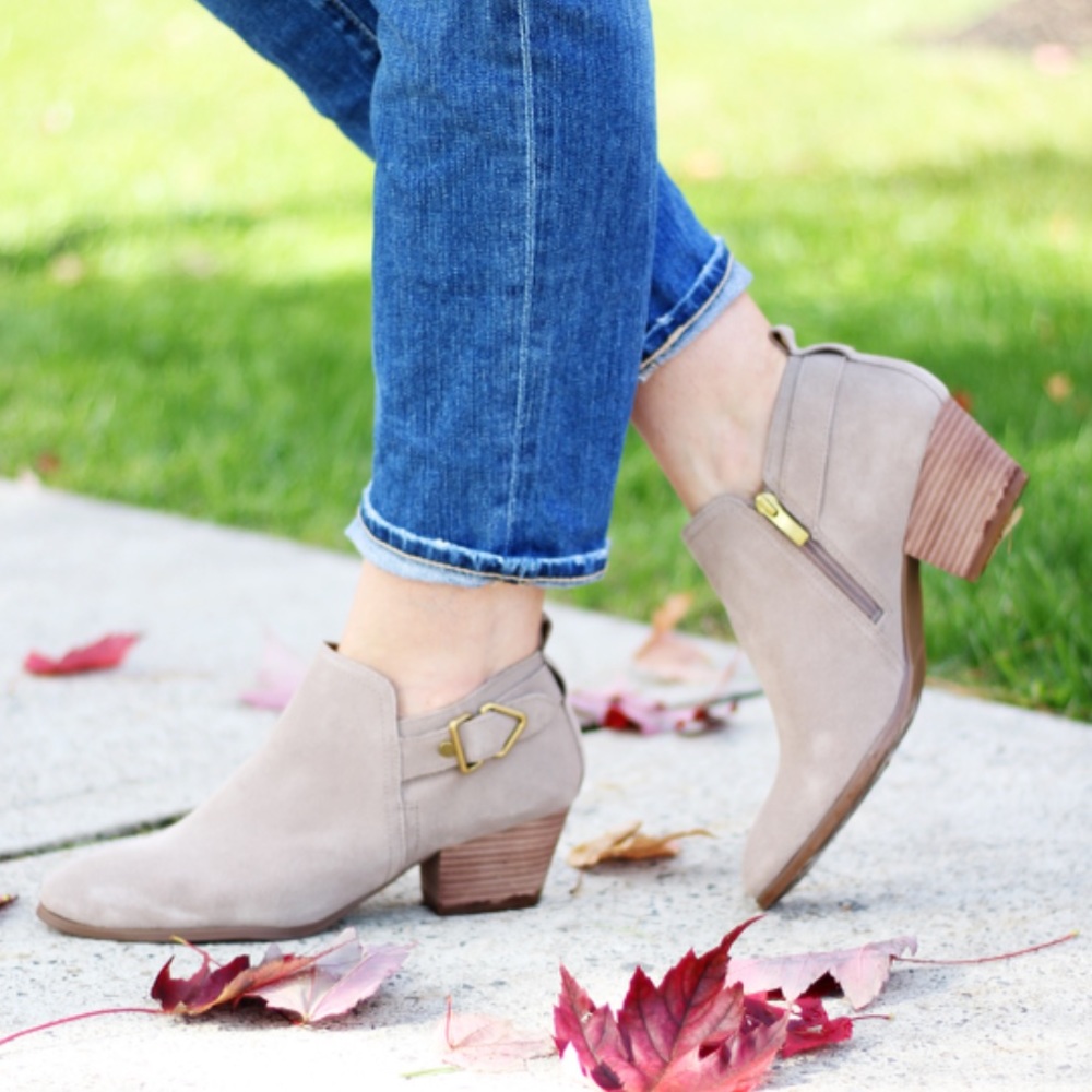 Franco sarto suede booties